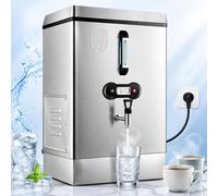 Chauffe-eau Commercial, Distributeur Deau Chaude, Chauffe-eau De 40 L En Acier Inoxydable Avec Remplissage Automatique, Double Filtration, Protection Contre La Surchauffe Et Robinet Pour Café,
