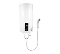 Chauffe-eau d'eau chaude - 35 L/50 L/60 L/80 l - Avec robinet et douchette - 2000 W IPX4 - Économie d'énergie - Maximum 75 °C - Montage mural - Prise G1/2 (blanc, 50 l)