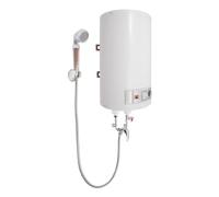 Chauffe-eau électrique 2000 W - 50 l - Chauffe-eau à eau chaude - Stockage suspendu - LED et thermomètre - Montage mural