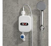 Chauffe-eau électrique 3500w | Chauffe-eau instantané avec affichage LED, pomme de douche | Étanche | Température constante | Pour Douche Salle de Bain Cuisine | 30~60°