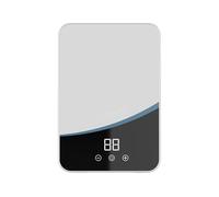 Chauffe-eau Électrique 5500W Instantané Sans Réservoir Salle De Bain Douche Multi-usages Domestique Compact et résistant(blanc)