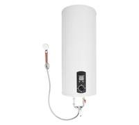 Chauffe-eau électrique 60 l, chauffe-eau vertical 2000 W avec écran LED, chauffe-eau électrique IPX4 à suspendre au mur, réservoir intérieur émaillé, avec robinet de douchette pour cuisine, salle de
