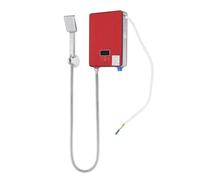 Chauffe-eau électrique 6500 W - Chauffe-eau électronique avec indicateur de température LED et douchette - Étanche IPX24 - Température d'eau de 30 à 55 °C - Système d'eau chaude pour salle de bain