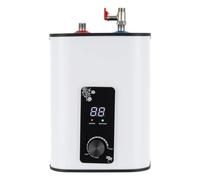 Chauffe-eau électrique 8 l - 1500 W - En acier inoxydable - Chauffe-eau instantané - Réservoir d'eau chaude 50-60 Hz - 0-65 °C - Résistant à la pression - Chauffe-eau de cuisine de 0,75 Mpa - Pour