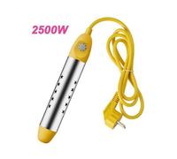 Chauffe-eau électrique à immersion 2 500 W avec arrêt automatique pour seaux, piscines gonflables et