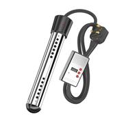 Chauffe-eau électrique à immersion de 2500 W, avec affichage numérique de la température et arrêt automatique, pour la maison et la cuisine.