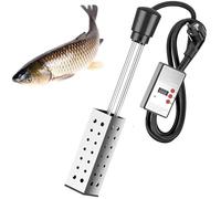 BFFDBFG Chauffe-Eau électrique à Immersion, élément Chauffant Thermostatique Portable 2500 W, avec Couvercle d'isolation Thermique en Acier Inoxydable et Contrôleur de Thermostat