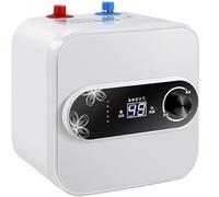 Chauffe-eau électrique à mini réservoir de 8 L, chauffe-eau sans fin à la demande, petit chauffe-eau de 1 500 W, plage de réglage de la température de 95 à 167 °F, for éviers, cuisines