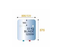 Chauffe-eau électrique blindé vertical mural 200L - - 251085