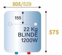 Chauffe-eau 50L vertical mural blindé standard monophasé - THERMOR - 241040