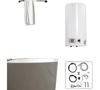 Chauffe-eau électrique, capacité 50L, chauffage rapide 2000W, BLANC