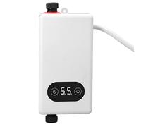 Chauffe-eau électrique, Chauffe-eau Instantané, 220V 3400W Conversion de Fréquence Chauffe-eau électrique sans Réservoir à Température Constante avec Fonction Mémoire, Protection Anti-fuite