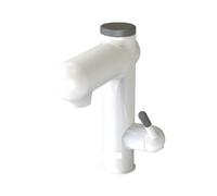 Chauffe-eau Électrique Coulant Eau Chaude Instantanée Robinet Électrique 2in1 Robinet De Cuisine Salle De Bains LED Rapide Sûr(White)