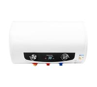 Chauffe-eau électrique Horizontal 30L Chauffe-eau à Accumulation, 25-75 ℃ Chauffe eau électrique pour Douche Blanc