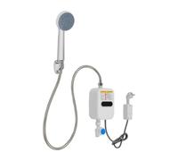 Chauffe-eau électrique instantané 3500 W avec protection contre les fuites, mini chauffe-eau instantané sans réservoir avec douchette, petit chauffe-eau instantané portable pour cuisine, salle de bain