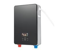 Chauffe-Eau Électrique Instantané - 6500 W 220 V - Pour Salle de Bain, Douche, Cuisine - 33 à 55 °C, Numérique LED - Pour Hôtel - Noir