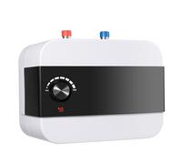 Chauffe-Eau Électrique Instantané 6L - Petit Réservoir 1500W IPX4 Température Réglable 30-65°C Montage Mural Ou Sous Évier Cuisine Compact Réservoir Inox 304 Chauffage Rapide 8-15 Min