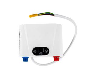 Chauffe-eau électrique instantané - Petit chauffe-eau instantané - 220 V - Mini appareil de cuisine - 5,5 kW - Robinet mural avec affichage LED de la température - Pour lavabo, cuisine, évier