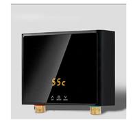 Chauffe-eau Électrique Instantané Sans Réservoir, 3000/4000/5500W, Thermostat À Induction, Tactile, Intelligent, For Douche, Automatique,Protections de sécurité(Black white,110 4000W)