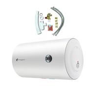 Chauffe Eau Electrique Mural Blindé Horizontal Bypso Sannover 80 Litres + Kit d'Installation Complet NF