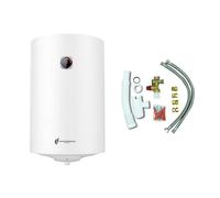 Chauffe Eau Electrique Mural Vertical Blindé Bypso Sannover 50 Litres + Kit d'Installation Complet NF