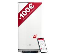 Ariston Velis Evo Dune Dry Wifi, Chauffe Eau Plat Électrique 80L, Installation en France, Flexibilité Énergétique, Écran Tactile. Pose Verticale-Horizontale, Ultra-Plat 27cm.