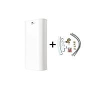 Chauffe Eau Electrique Plat Mural Multipositions Valorie Sannover 100 Litres + Kit d'Installation Complet NF