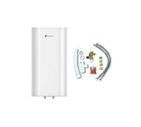 Chauffe Eau Electrique Plat Mural Multipositions Valorie Sannover 80 Litres + Kit d'Installation Complet NF