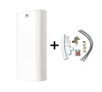 Chauffe Eau Electrique Plat Mural Multipositions Valorie Sannover 100 Litres + Kit d'Installation Complet NF