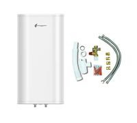Chauffe Eau Electrique Plat Mural Multipositions Valorie Sannover 80 Litres + Kit d'Installation Complet NF
