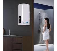 Chauffe-eau électrique pour réservoir - 2000 W - 30 l - Pour cuisine, salle de bain, toilettes d'invités, caravanes, familles âgées - Blanc - Douche pratique - Affichage de la température