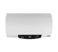 Chauffe-Eau éLectrique, RéServoir D'Eau Chaude Horizontal 2000W, Chauffe-eau Électrique Vertical Mural 25-75°C Avec Douchette Tuyau, Protection Contre Fuites, Pour Maison Salons Coiffure (blanc, 120L)