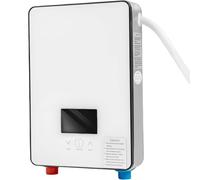 Chauffe-Eau électrique sans réservoir, avec Support de Douche, Chauffe-Eau instantané à la Demande for Toute la Maison, Fonction Thermostat, for Salle de Bain à Domicile.(Pink)