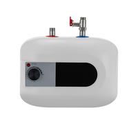 Chauffe-eau électrique sous évier basse pression 6 l 1500 W avec acier inoxydable 304, protection IPX4 et valve de sécurité, appareil sous évier dans la cuisine et la salle de bain, blanc