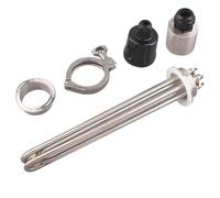 Chauffe-eau électrique submersible, design Tri-Clamp, acier inoxydable 304, avec couvercle noir, 4,5KW 230mm, avec jeu de bornes