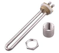 Chauffe-eau électrique tubulaire 220 V, 1 pièce, élément chauffant à immersion BSPT 1" for chaudière/distributeur 750 W/1000 W/1500 W(With all fittings,220V_750W)