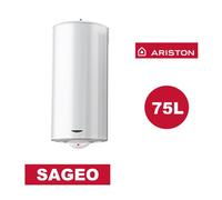Chauffe-eau électrique stéatite SAGEO vertical mural 75L - ARISTON - 3200835