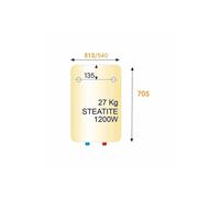 Thermor - Chauffe-eau électrique Stéatis vertical mural 100 L
