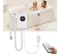 Chauffe-eau Électriques1200W -Chauffe-Baignoire ，Contrôle Intelligent De La Température (30-43 °C) ，Séparation Eau Et Électricité，Convient À Tous Les Types De Baignoires
