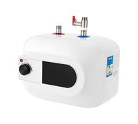 Chauffe-eau électronique instantané, 1500 W, 6 l, avec valve de sécurité, entrée d'eau supérieure, réservoir d'eau chaude pour lavabo, cuisine, salle de bain