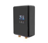 Chauffe-eau électronique instantané 4500 W CA 220-240 V - Thermostat 30 à 55 °C - Chauffe-eau sous évier avec télécommandes pour évier de cuisine + évier de cire (noir)