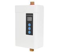 Chauffe-eau électronique instantané - 5000 W - 30 à 55 °C - IPX4 - 5 l - Chauffe-eau sous évier - Avec écran LED - Blanc