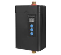 Chauffe-eau électronique instantané - 5000 W - 30 à 55 °C - IPX4 - 5 l - Chauffe-eau sous évier - Avec écran LED - Noir