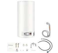 Chauffe-eau électronique instantané 80 l - 2000 W 220 V - Économe en énergie - Plage de température 25 à 75 °C - Protection contre la surchauffe pour cuisines, salles de bains, appartements, etc