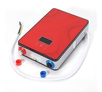 Chauffe-eau électronique instantané à la demande - 30 à 55 °C - Affichage numérique de la température LED - Étanche - Pour la maison, la cuisine, la salle de bain, l'hôtel - 220 V 6500 W - Rouge