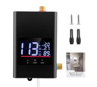 Chauffe-eau électronique instantané pour cuisine, chauffe-eau instantané, douche en acier inoxydable 304, montage mural, 5500 W, 14,5 x 7,1 x 22 cm, avec affichage numérique avec deux méthodes de