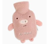 Chauffe eau en Peluche, Bouteille d eau Chaude, Poche d eau Chaude Souple, Poche d eau Chaude Chaude, Poche d eau Chaude Mignonne à Motif de Dessins Animés pour Compresses Chaudes (Cochon Rose)