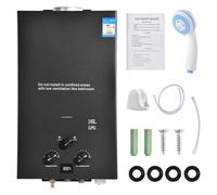 Chauffe-eau instantané à gaz 16 l 32 kW GPL propane - Chauffe-eau instantané - Super faible pression de l'eau de démarrage de 0,5 bar - Pour douche et utilisation quotidienne - Excursions en camping