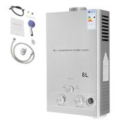 Chauffe-eau instantané à gaz 8 l - LPG - Chauffe-eau instantané 16 kW - Taille de l'interface G1/2" - Contrôle de la température du processeur - Chauffe-eau instantané sans réservoir