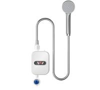 Chauffe Eau Instantané, Chauffe Eau Electrique Instantané LED 3500W IPX4 Chauffe Eau Instantané Étanche Chauffe Eau Électrique Ensemble De Douche Thermostatique Pour Douche Salle De Bain Cuisine